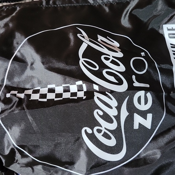 VINTAGE NASCAR COCA-COLA ZERO DRAWSTRING COOLER BACKPACK FOLD STADIUM SEAT CUSHI - Picture 3 of 14